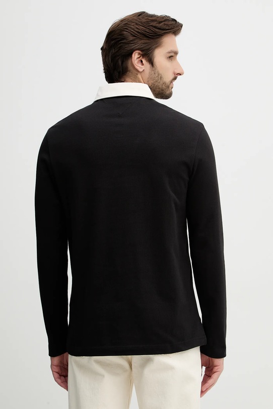 Ρούχα Βαμβακερή μπλούζα με μακριά μανίκια Tommy Hilfiger MW0MW42615 μαύρο