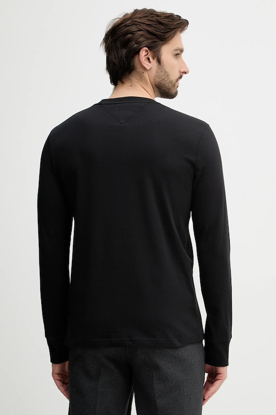 Odzież Tommy Hilfiger longsleeve bawełniany MW0MW41454 czarny