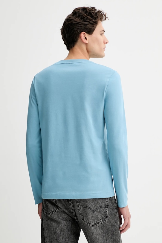 Odzież Marc O'Polo longsleeve bawełniany 620201252210 niebieski