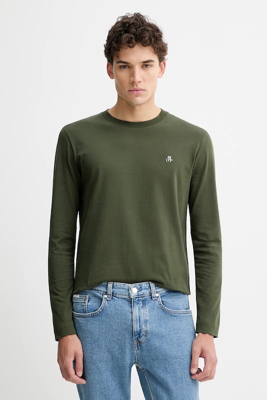 Marc O'Polo longsleeve bawełniany bawełna zielony 620201252210