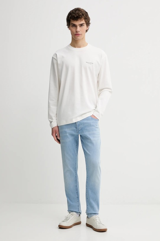 Marc O'Polo longsleeve bawełniany 620206452018 beżowy SS26