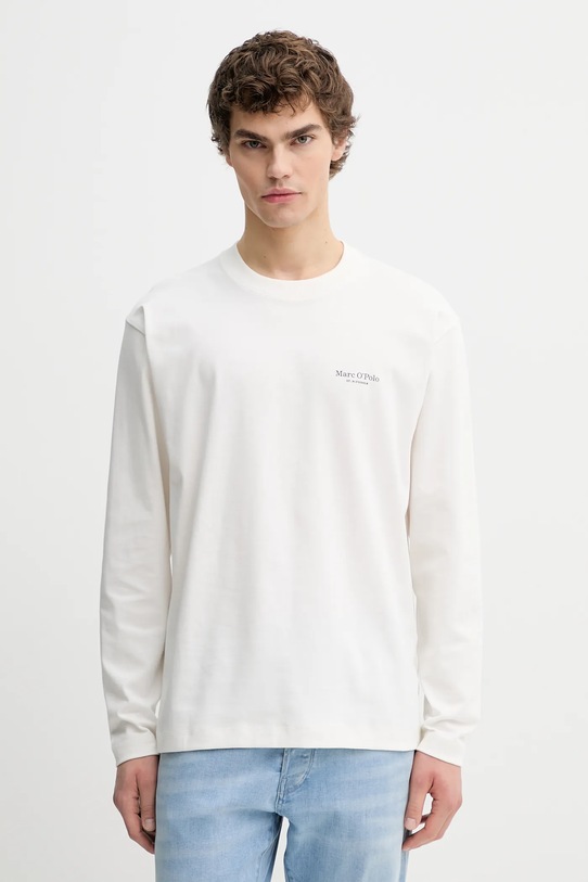 Odzież Marc O'Polo longsleeve bawełniany 620206452018 beżowy