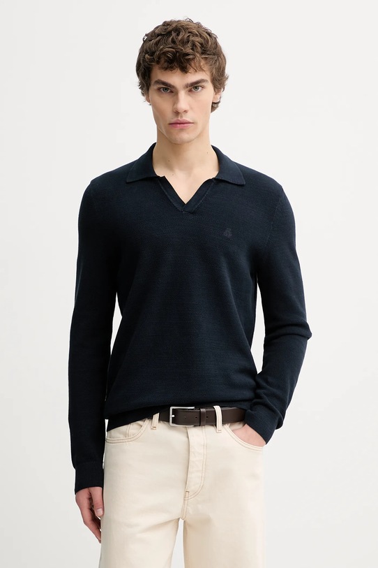 Marc O'Polo longsleeve bawełniany bawełna granatowy 620502360160