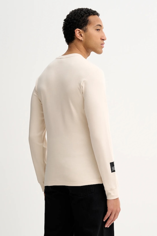 Odzież G-Star longsleeve bawełniany D26867.D976 beżowy