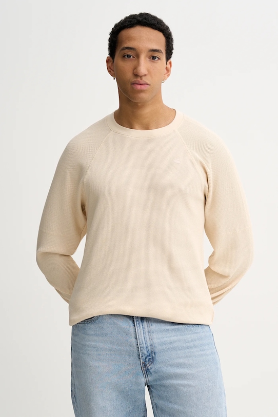 G-Star longsleeve regular beżowy D26864.E176