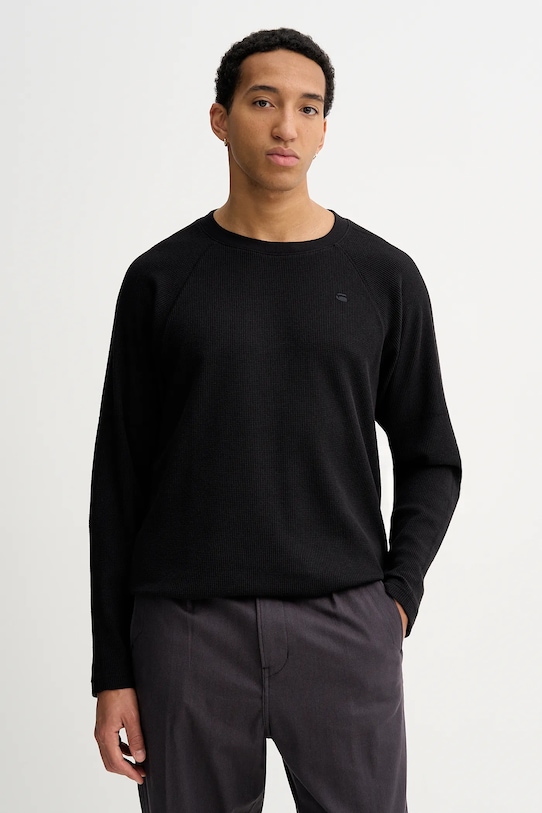 G-Star longsleeve regular czarny D26864.E176