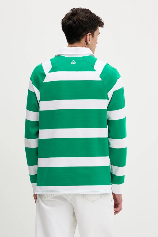 Odzież United Colors of Benetton longsleeve bawełniany x Stranger Things 3T6YU302P zielony
