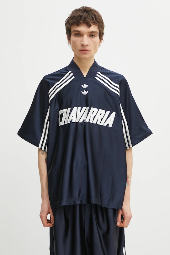 adidas Originals t-shirt x Willy Chavarria Dazzle Jersey navy KD1799