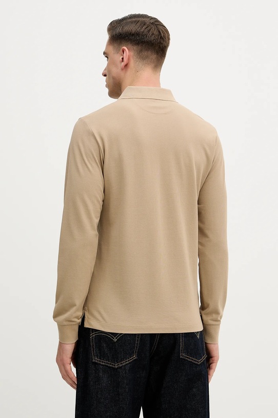 Odzież Hackett London longsleeve bawełniany HM5500022 brązowy