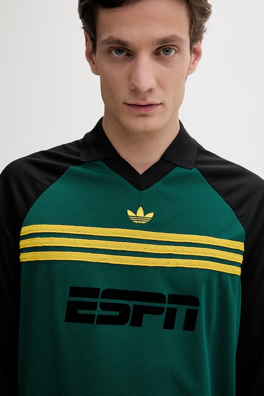 Tričko s dlhým rukávom adidas Originals zelená KE3315