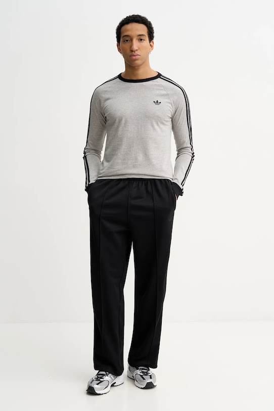 adidas Originals longsleeve bawełniany KE3542 szary SS26