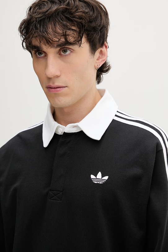 adidas Originals longsleeve męski bawełniany czarny KE3576