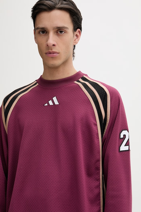 adidas longsleeve x Mercedes bordowy KG4795