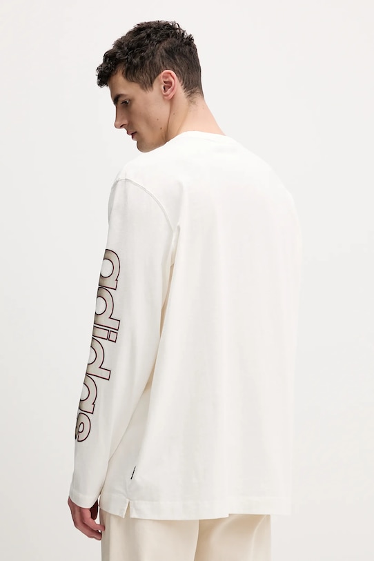 Odzież adidas Originals longsleeve bawełniany KS6859 beżowy