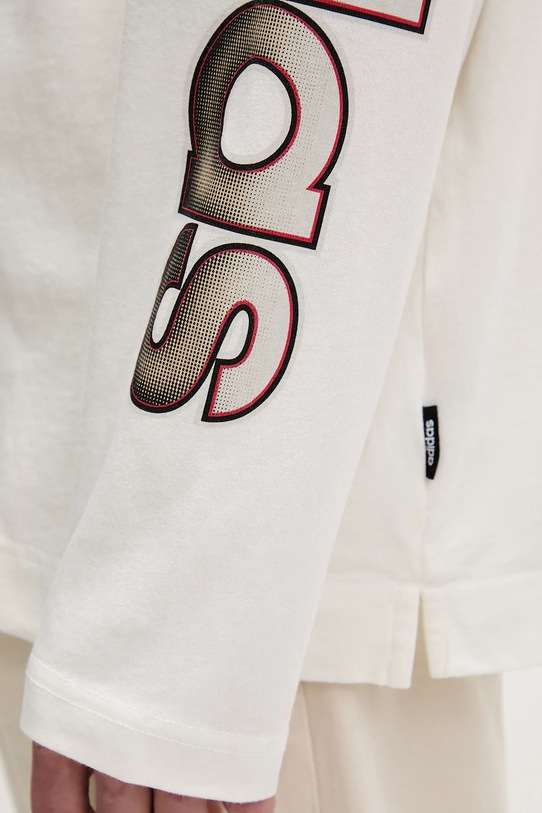 adidas Originals longsleeve bawełniany KS6859 beżowy