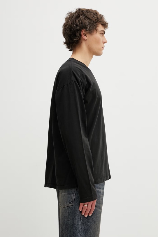 MM6 Maison Margiela Τοπ μακρυμάνικο Ανδρικό βαμβακερό μαύρο SH0NH0022.M20050.900