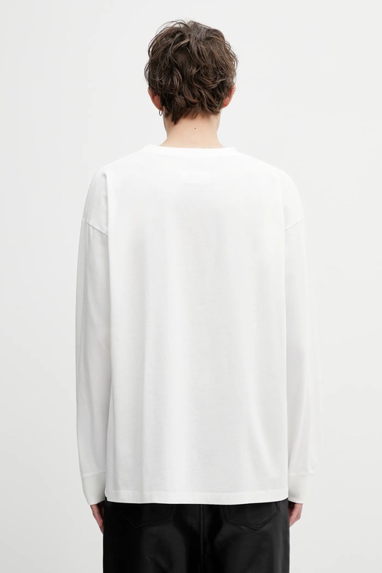 Odzież MM6 Maison Margiela longsleeve bawełniany SH0NH0023.M20170.101 biały