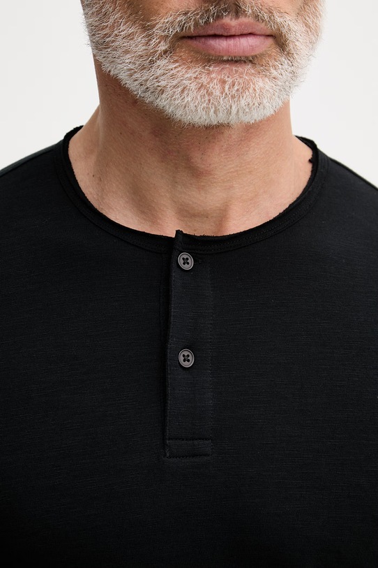 United Colors of Benetton longsleeve męski bawełniany 3N78U10C3 czarny