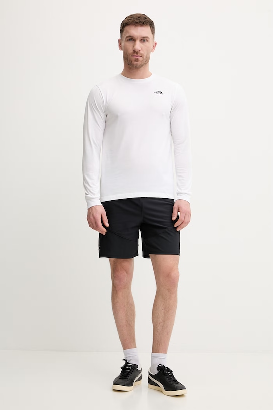 Tričko s dlouhým rukávem The North Face Simple Dome NF0A8EU3FN41 bílá SS26