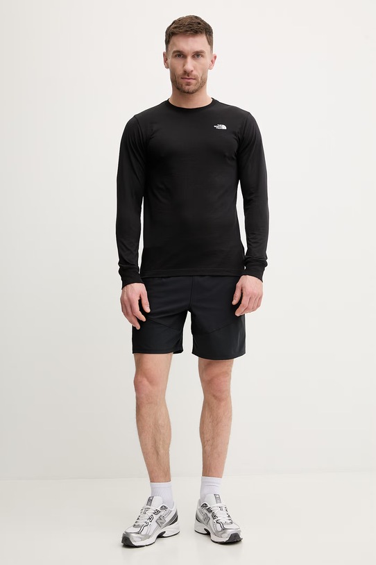 The North Face longsleeve Simple Dome NF0A8EU3JK31 czarny SS26