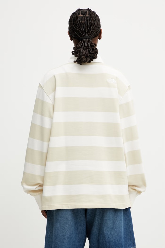 Oblečenie The North Face tričko s dlhým rukávom bavlnené Rugby polo NF0A8GAWJN51 béžová