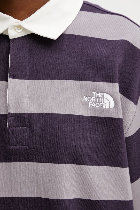 The North Face tričko s dlouhým rukávem bavlněné fialová NF0A8GAWJZU1