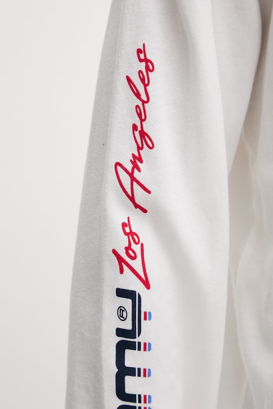 Tommy Jeans longsleeve męski bawełniany DM0DM22540 beżowy