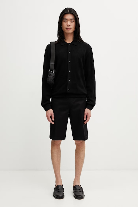 Filling Pieces Breaking Bread kardigan męski 412677500303.130 czarny