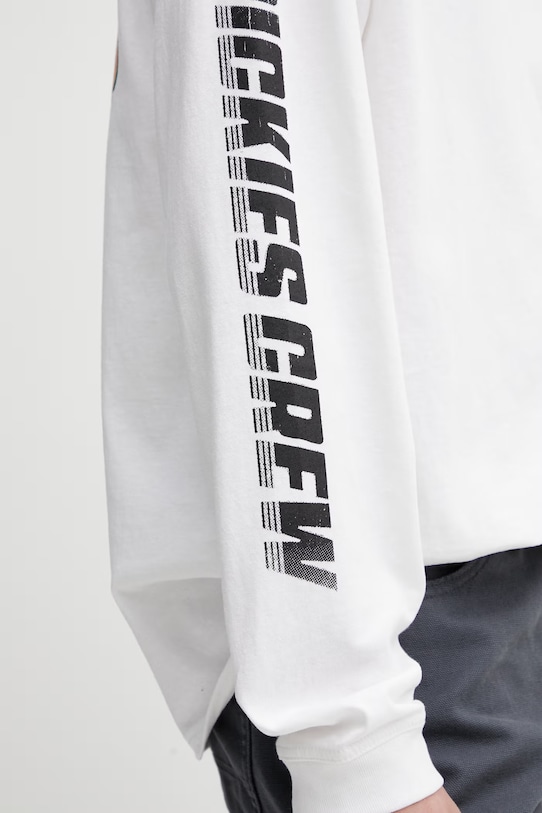 Dickies longsleeve bawełniany DK0A8A120WH1 biały