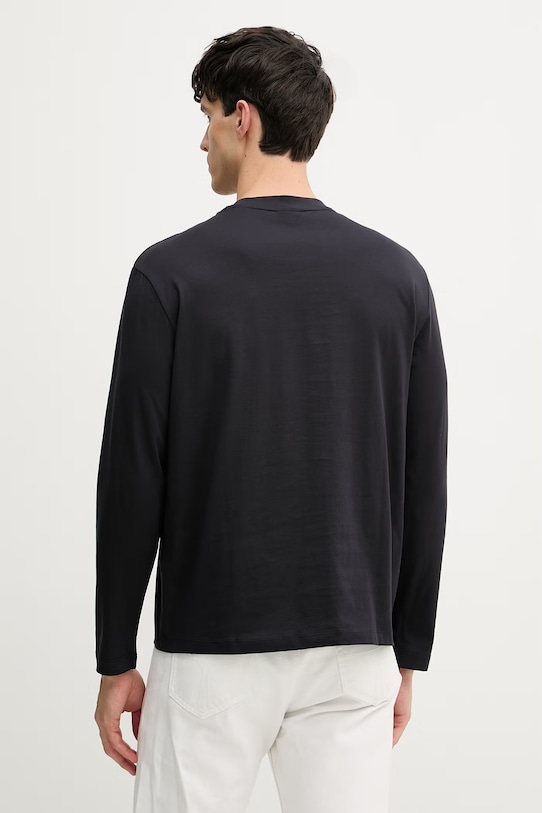 Odzież Armani Exchange t-shirt męski bawełniany XM002820.AF10356 granatowy