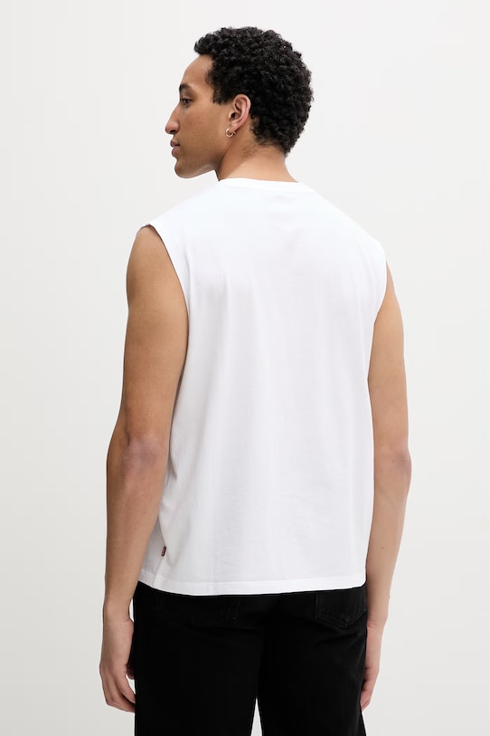 Odzież Levi's top męski bawełniany NG MUSCLE TANK 004V1 biały