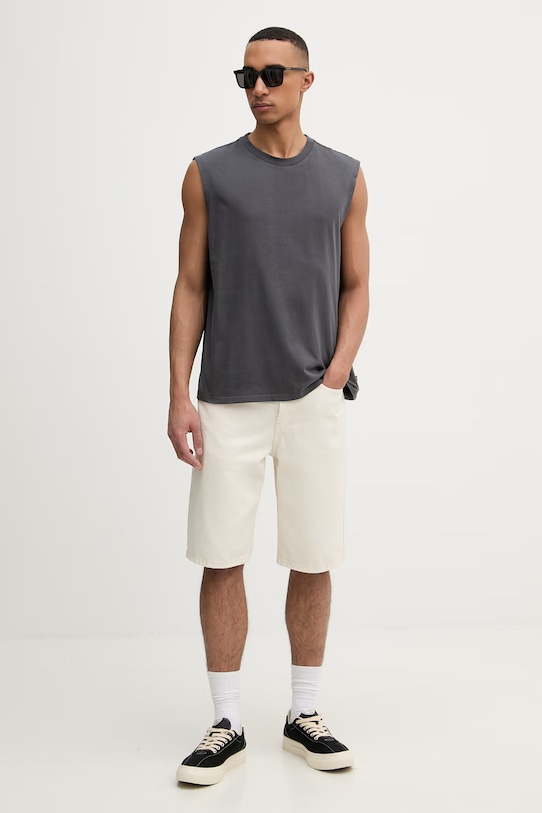 Levi's top męski bawełniany NG MUSCLE TANK 004V1 szary SS26