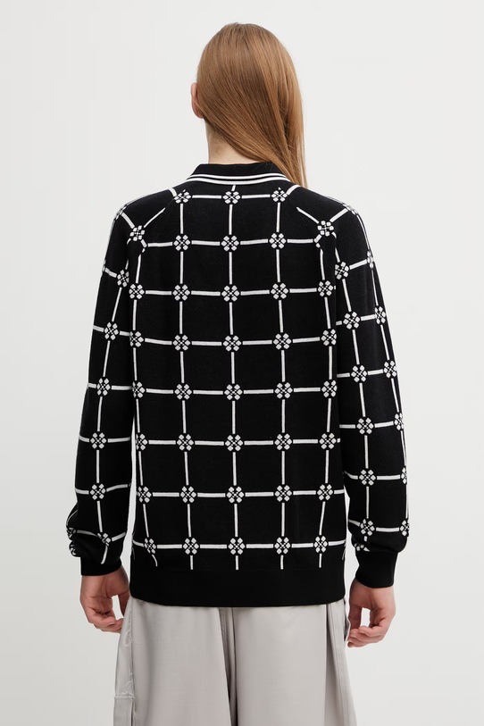 Odzież Fred Perry sweter z dodatkiem wełny SK2106 czarny