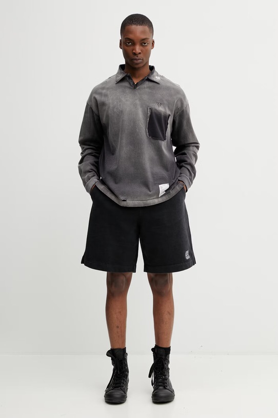 Maison MIHARA YASUHIRO блуза с дълги ръкави мъжка от памук J16LT801 черен