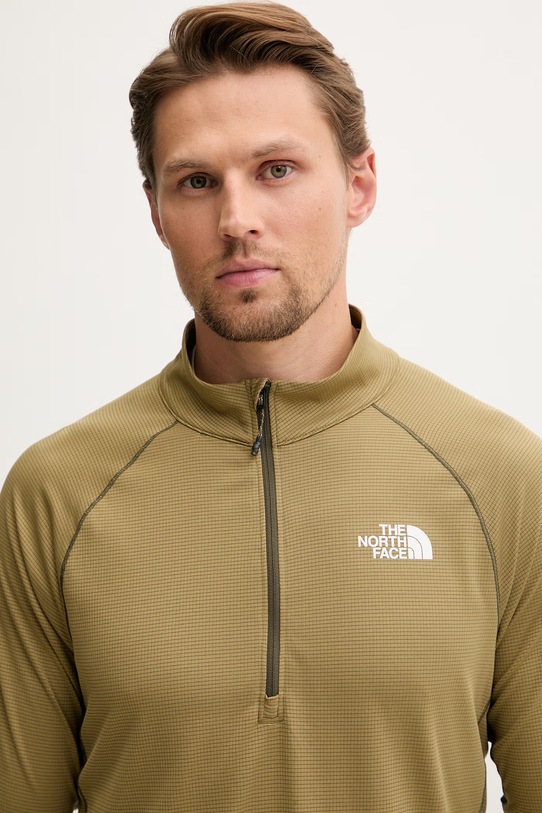 The North Face longsleeve treningowy męski SUNRISER zielony NF0A8BBM2EL1