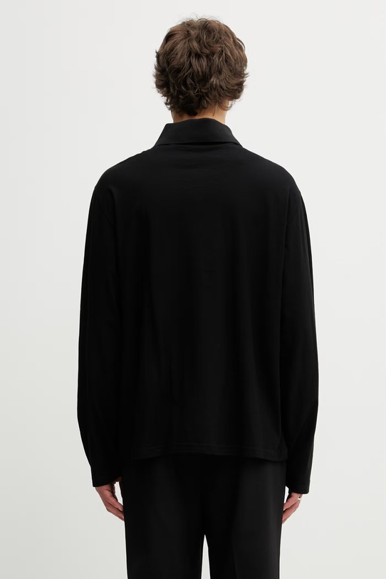 Odzież Our Legacy Rugby longsleeve męski bawełniany M2266RB czarny