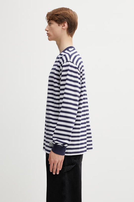 by Parra 1992 longsleeve męski bawełniany 55142 granatowy SS26