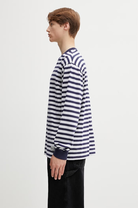 by Parra 1992 longsleeve męski bawełniany 55142 granatowy SS26