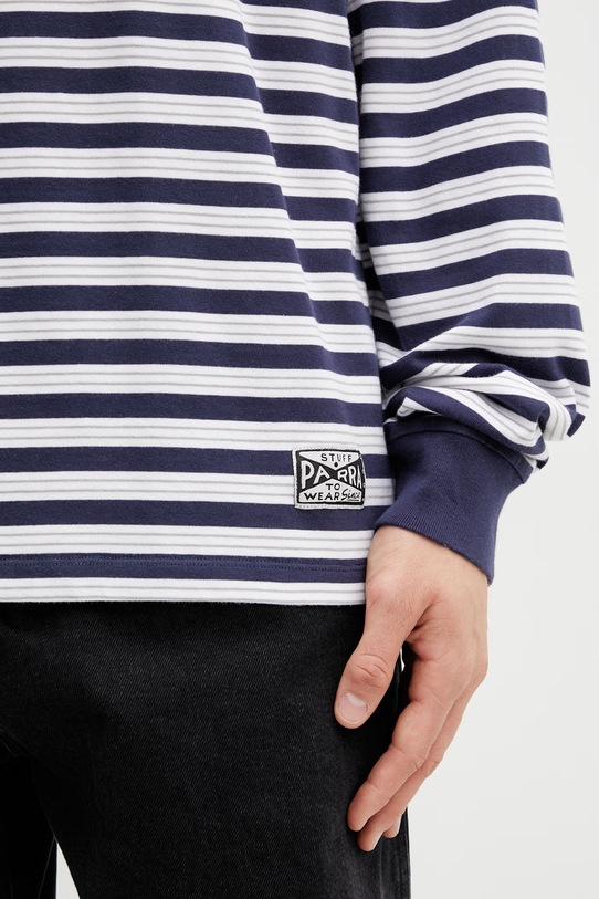 by Parra 1992 longsleeve męski bawełniany granatowy 55142