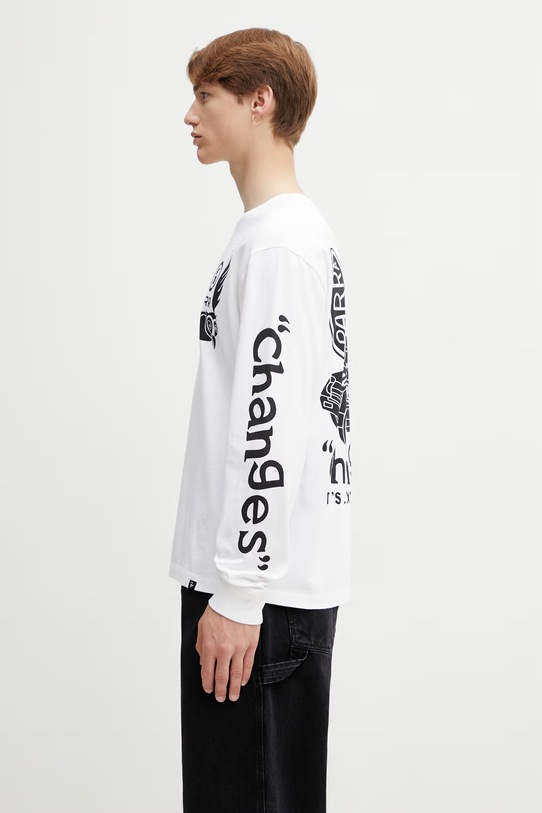 by Parra Team changes longsleeve męski bawełniany 55150 biały SS26