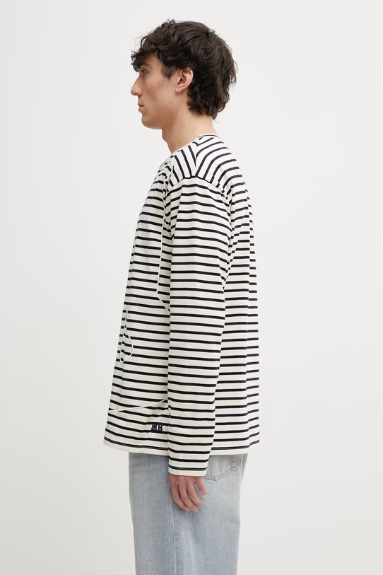 Wales Bonner Crown longsleeve męski bawełniany MS26JE09.JE02.159 beżowy SS26