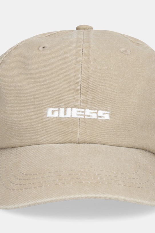 Guess czapka z daszkiem bawełniana L6RZ06.WO08O.PPY2 zielony SS26
