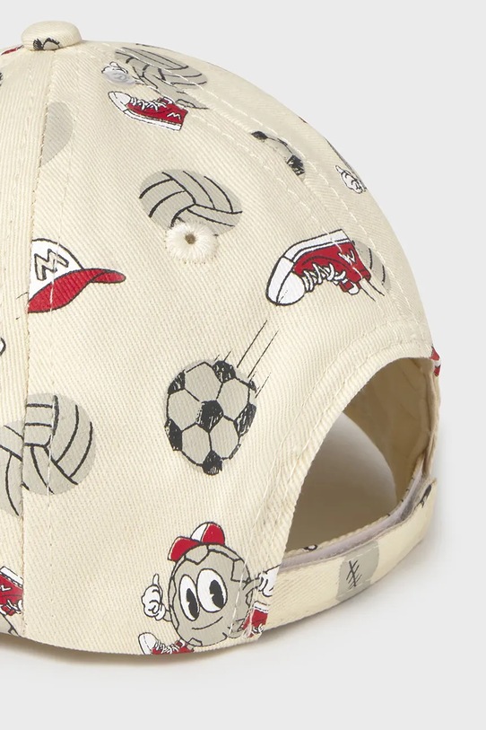 Chłopiec Mayoral czapka z daszkiem bawełniana dziecięca 10149.3E.Baby.PPY2 beżowy