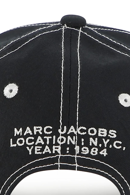 Παιδικό βαμβακερό καπέλο μπέιζμπολ Marc Jacobs W60844 μαύρο