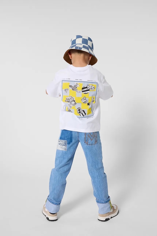 Pamučni dvostrani šešir za djecu Marc Jacobs W60845