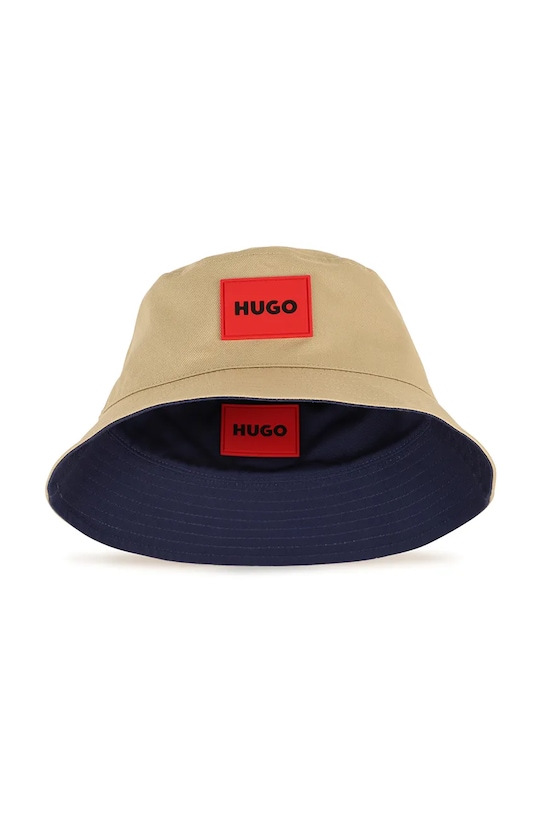 Αναστρέψιμο βαμβακερό παιδικό καπέλο HUGO G01166.58 σκούρο μπλε