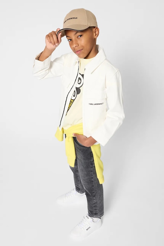 Pamučna kapa sa šiltom Karl Lagerfeld Z31221.50.56 bež