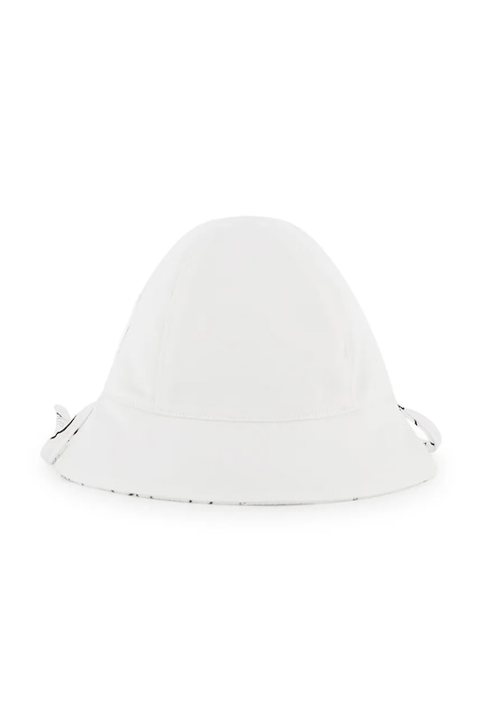 Αναστρέψιμο βαμβακερό παιδικό καπέλο Karl Lagerfeld Z31188 λευκό SS26