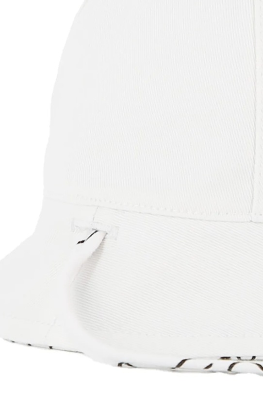 Αναστρέψιμο βαμβακερό παιδικό καπέλο Karl Lagerfeld λευκό Z31188