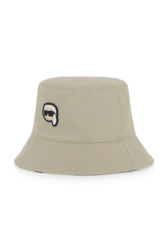 Karl Lagerfeld kapelusz dwustronny bawełniany dziecięcy Z31206 beżowy SS26